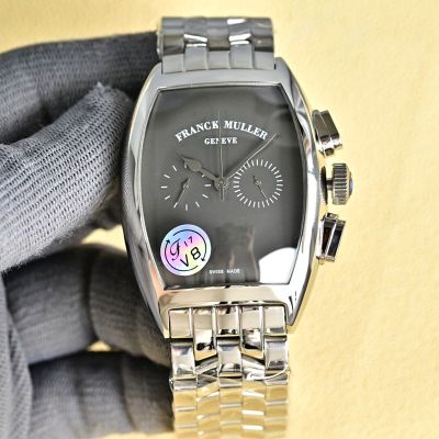 Franck Muller Casablanca Subdial 40mm 316L Steel Blue/Red/Green/Grey Face on White Gold Watch